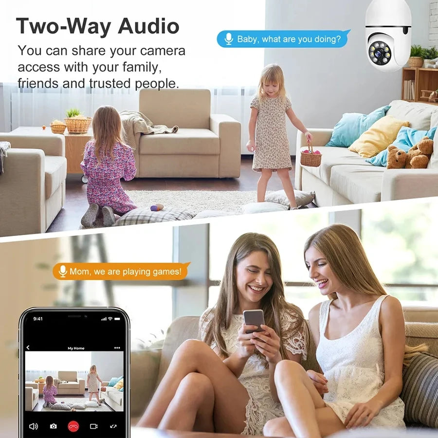 Automatic Human Tracking Zoom Indoor Security Wifi Camera