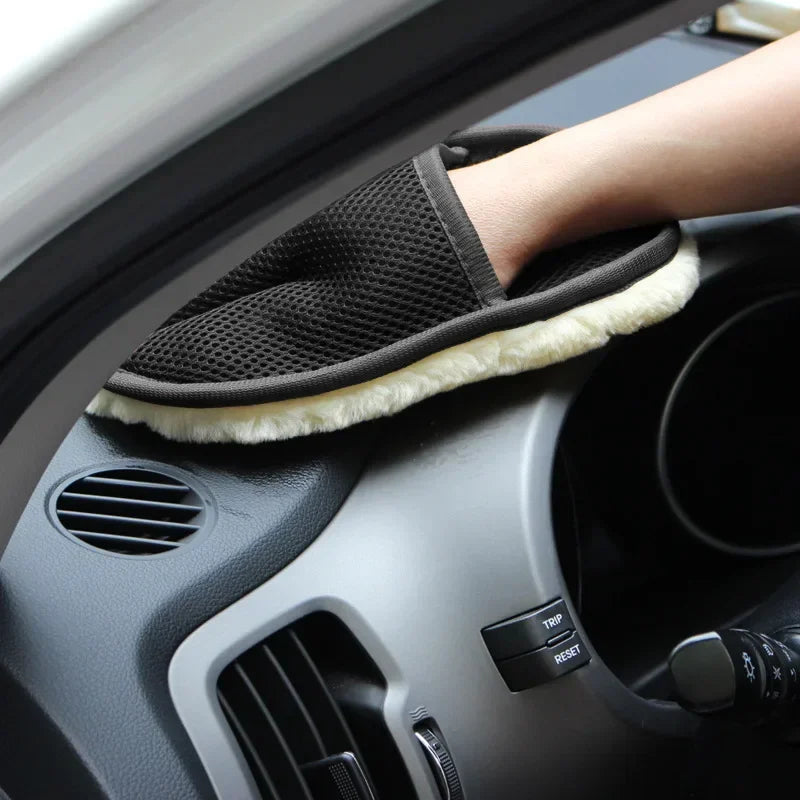 1pcs Car Washing Imitation Wool Gloves