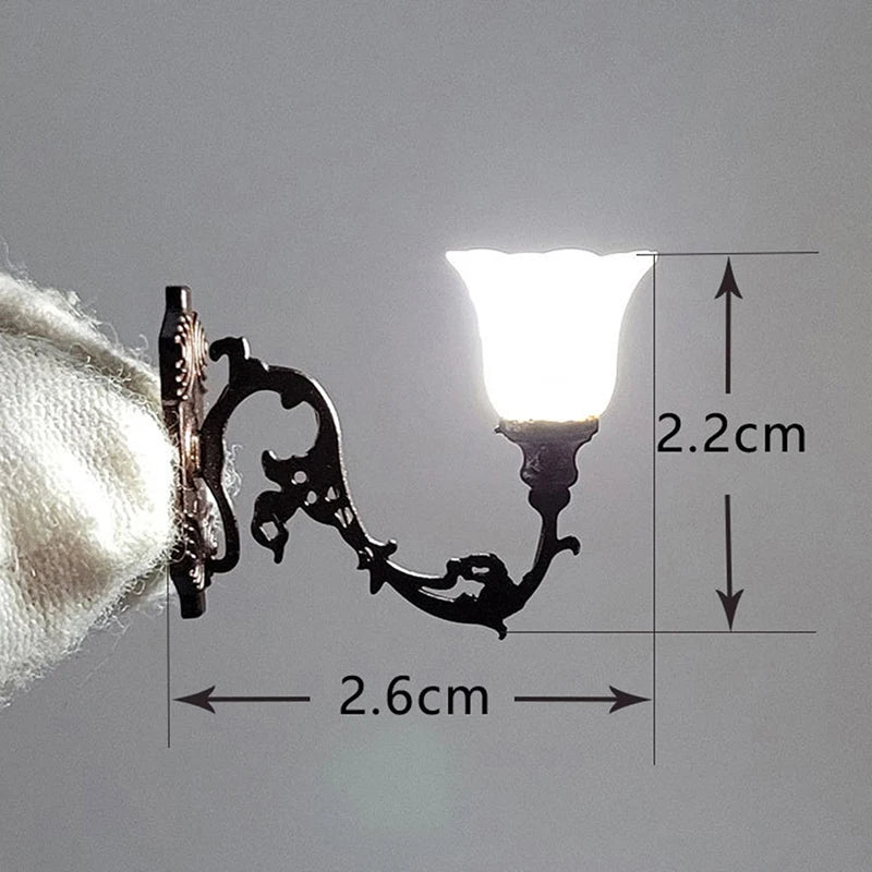 2pcs Dollhouse Wall Lamp