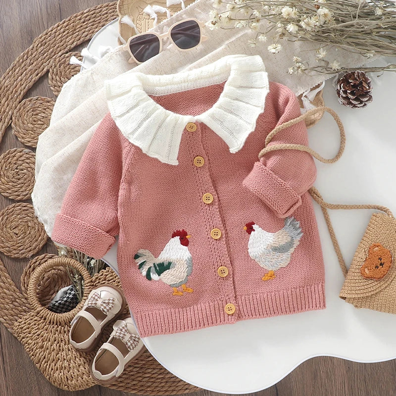 Baby Girl winter Sweater for 0-3Y