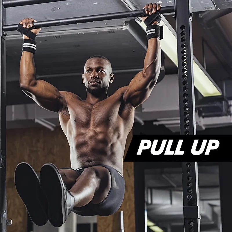 Gym Wrist Wraps with Extra Hand Grips for Strength Training