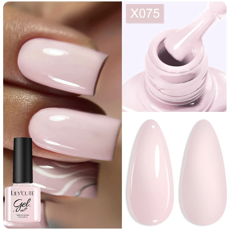 Brown Red Purple Nail Gel Polish Coffee Color Series