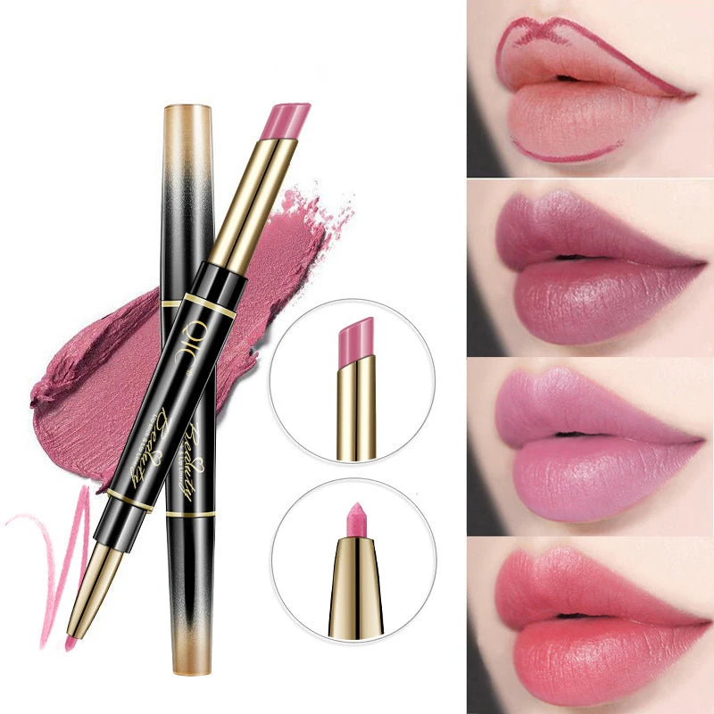 2 IN 1 Lip Liner Waterproof and Long Lasting
