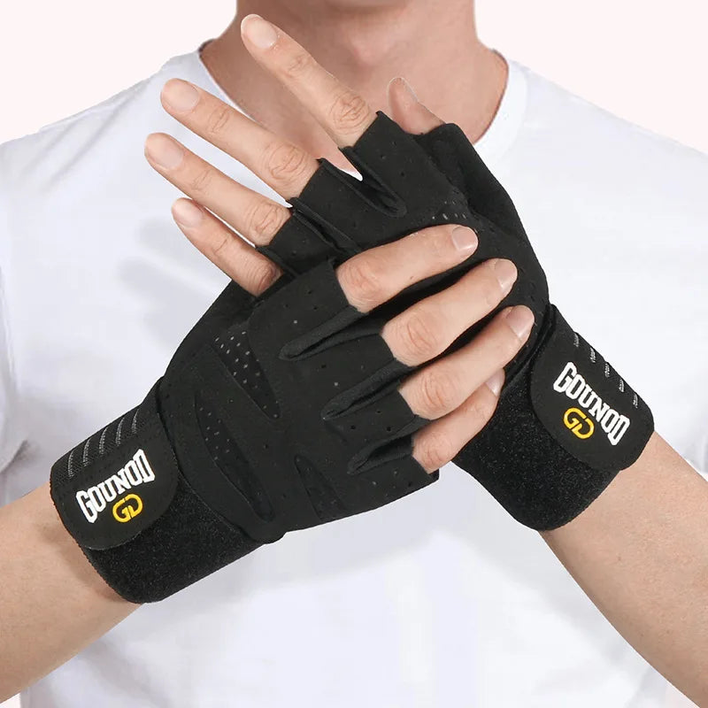 Weightlifting Gloves Wristband Support