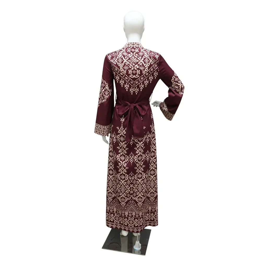 Muslim Women Zipper Long Dress Robe Dubai Abaya Outfits