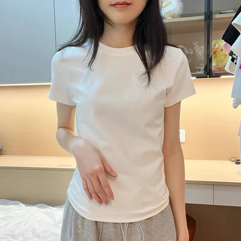 Gray Double-Sided Cashmere Base Shirt Women's Slim Fit with 100% cotton