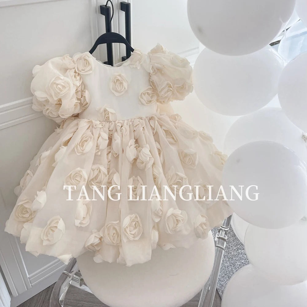 Princess dress for Wedding First Birthday Pageant Party Ball Gown Children Wear 1-12 Years
