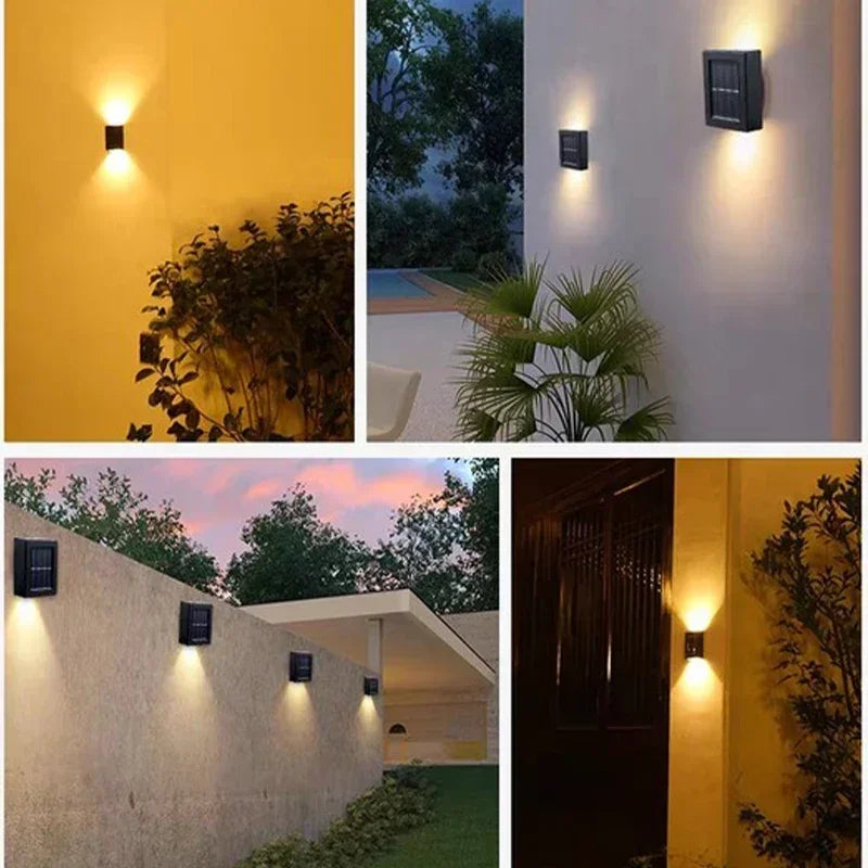 Solar Wall Lamp Outdoor Waterproof Solar Powered Light