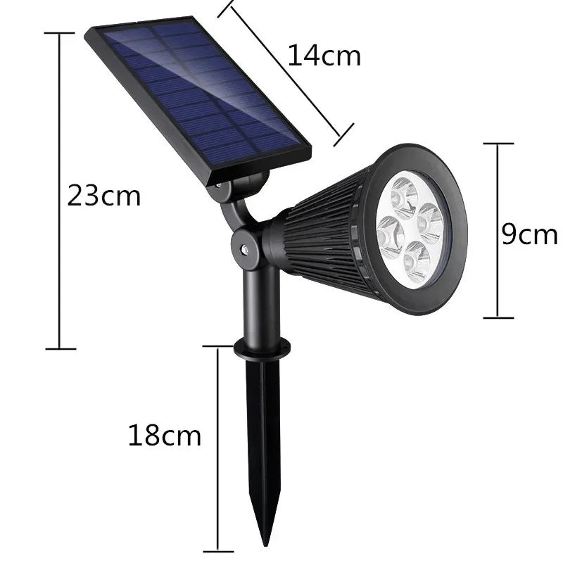 Solar Spotlights for Outdoor and Waterproof