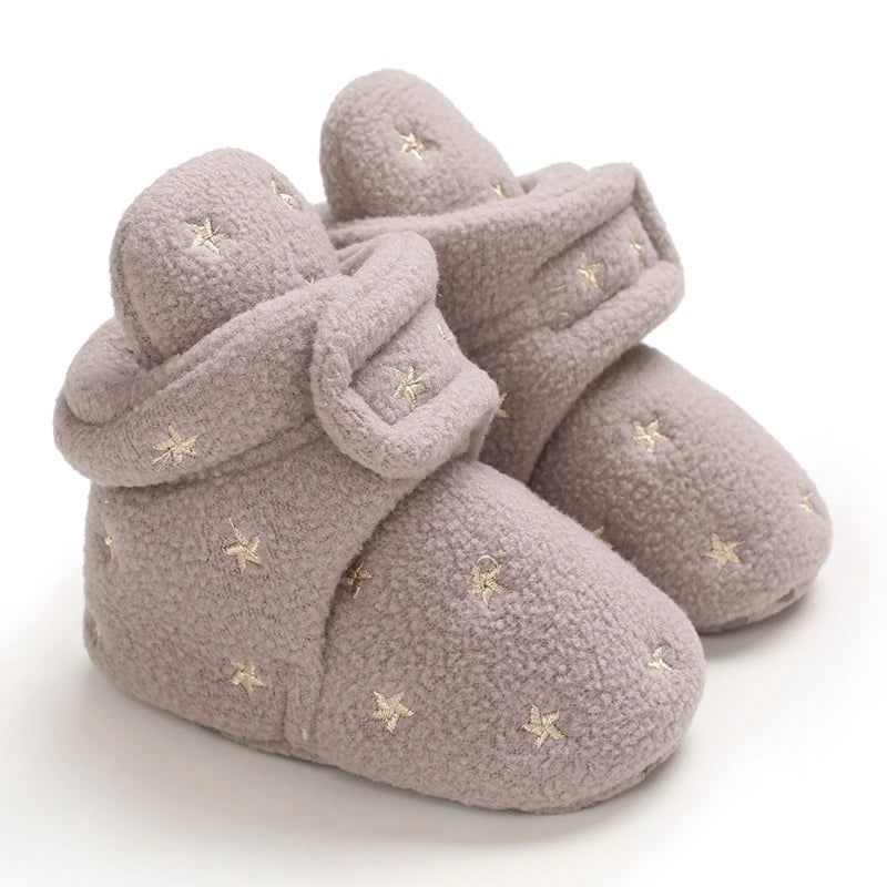 Autumn and Winter 0-1 Year Old Colorful Love Cotton Shoes