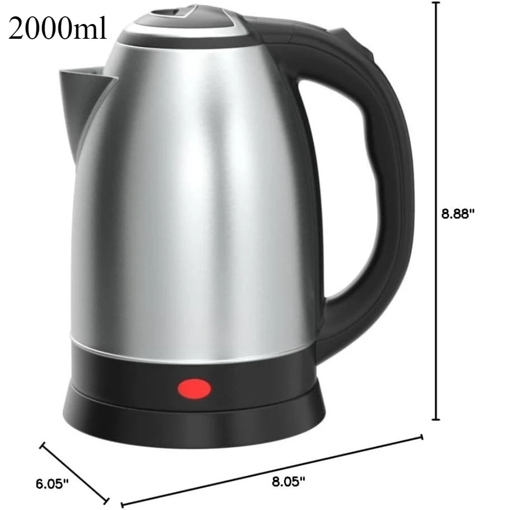 2L Electric Kettle Stainless Steel Electric Tea Kettle
