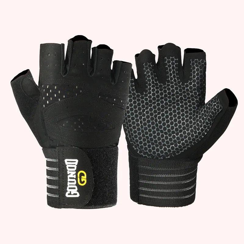 Weightlifting Gloves Wristband Support