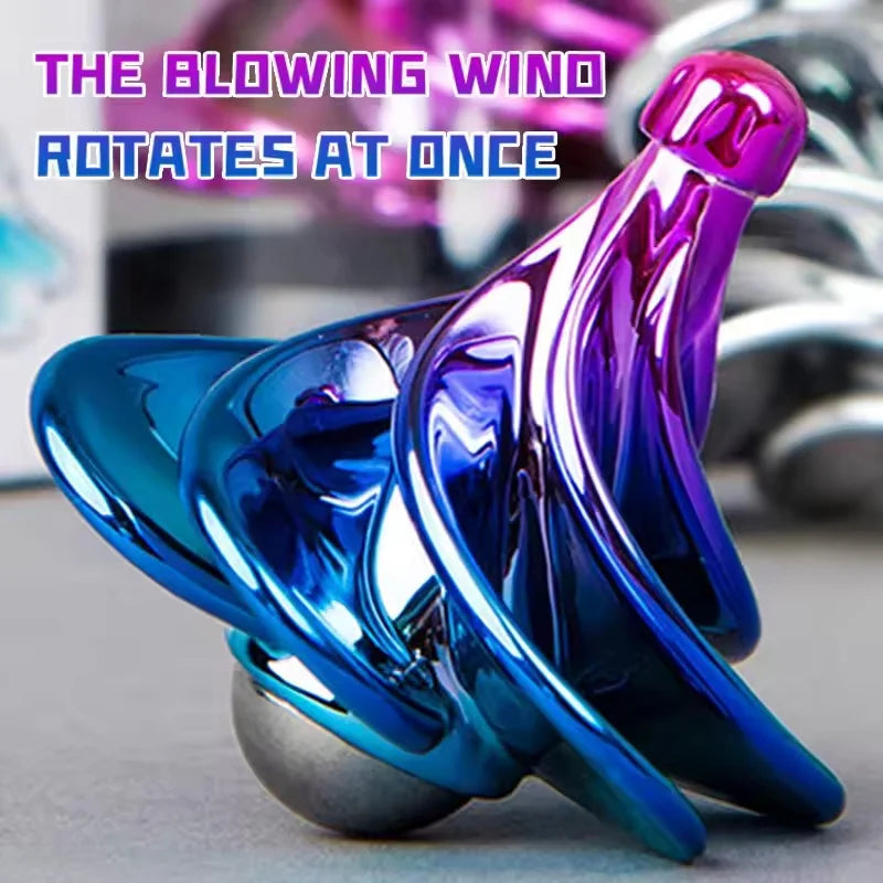 Desk Wind BlowingToy Rotating Pocket Toy for Stress Relief