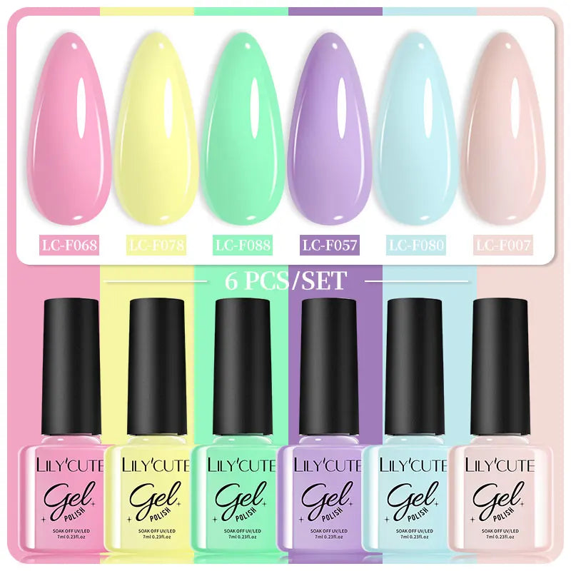 7ml 6Pcs Gel Nail Polish