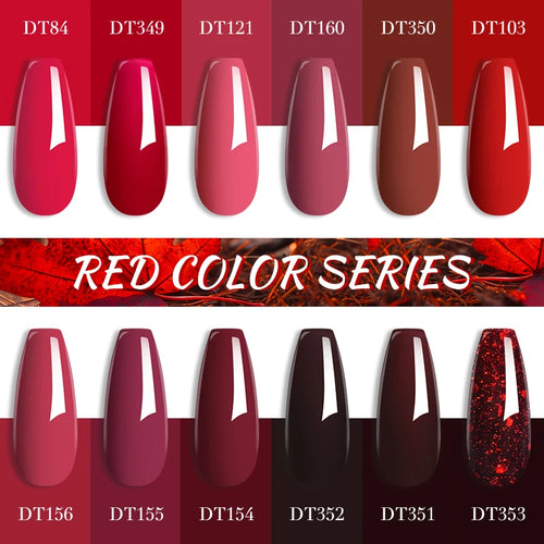 7ml Wine Red Gel Nail Polish Long-Lasting