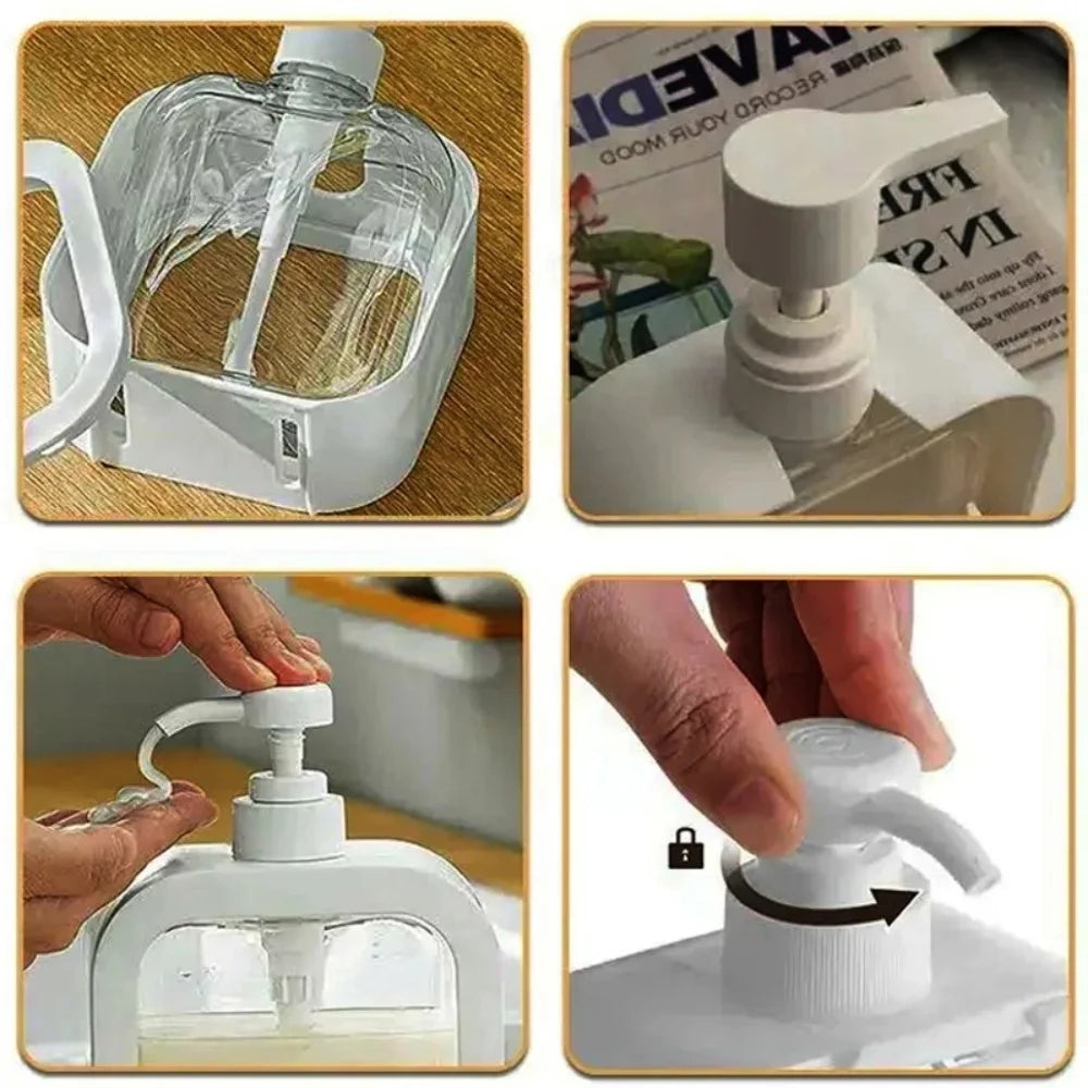 300/500ML 1PCS Large Capacity Transparent Soap Dispenser Bottle