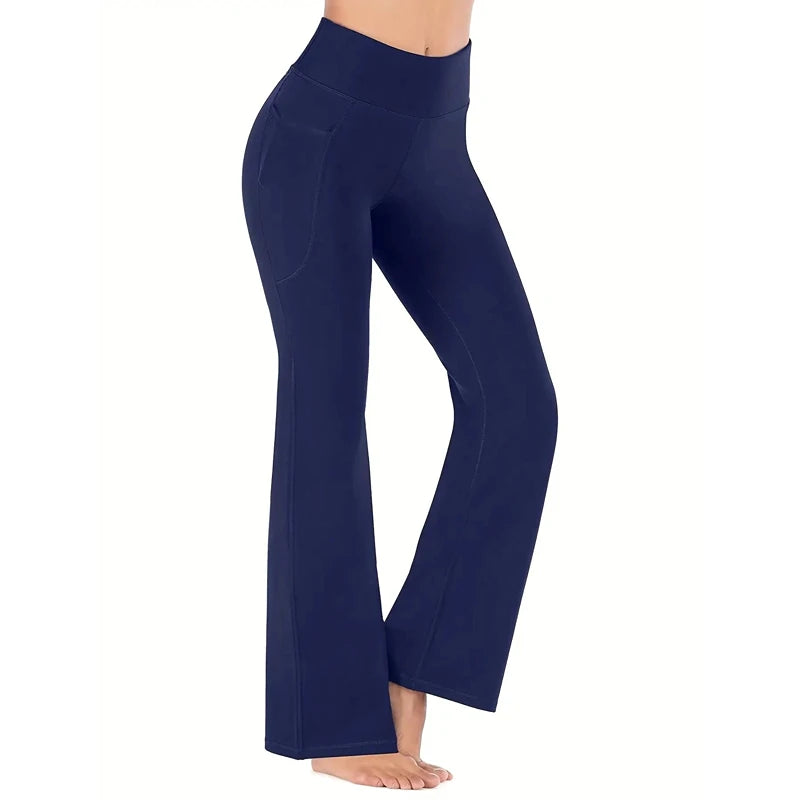 Women's Flared Pants with Pockets