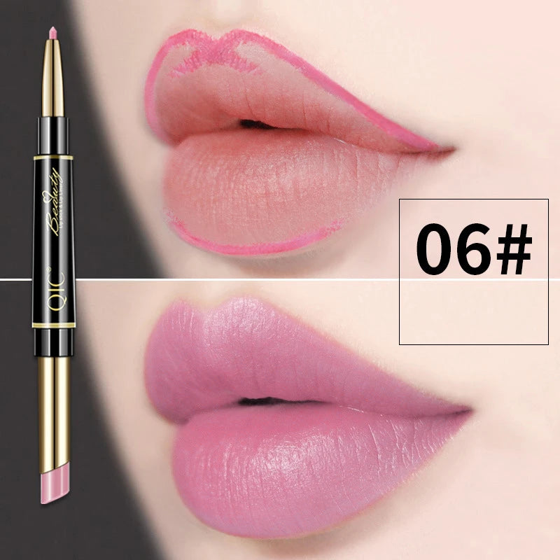 2 IN 1 Lip Liner Waterproof and Long Lasting