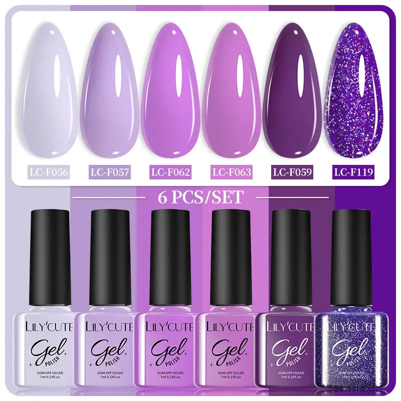 7ml 6Pcs Gel Nail Polish
