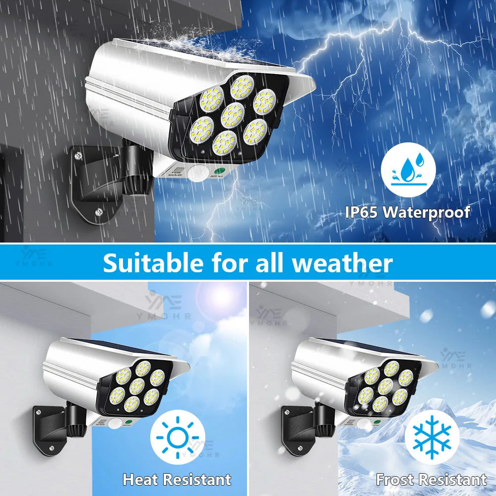 Simulation Monitoring Solar Lights Outdoor Waterproof Solar LED Motion Sensor Light