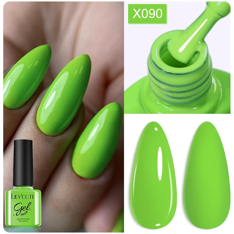 LILYCUTE Nude Crystal Rubber Base Gel Nail Polish