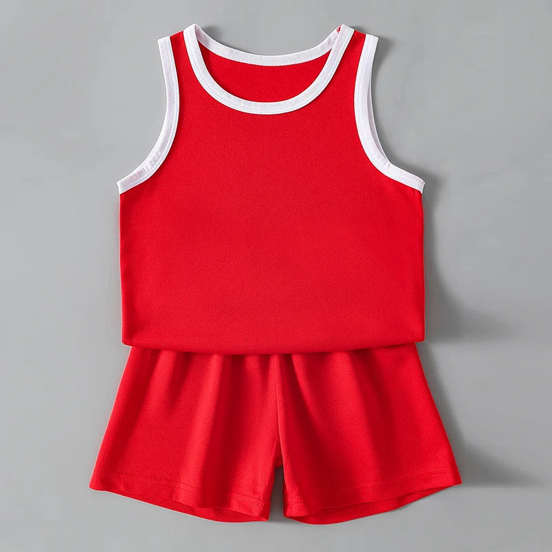 2/4Pcs Summer Children's Quick-drying Sports Suit