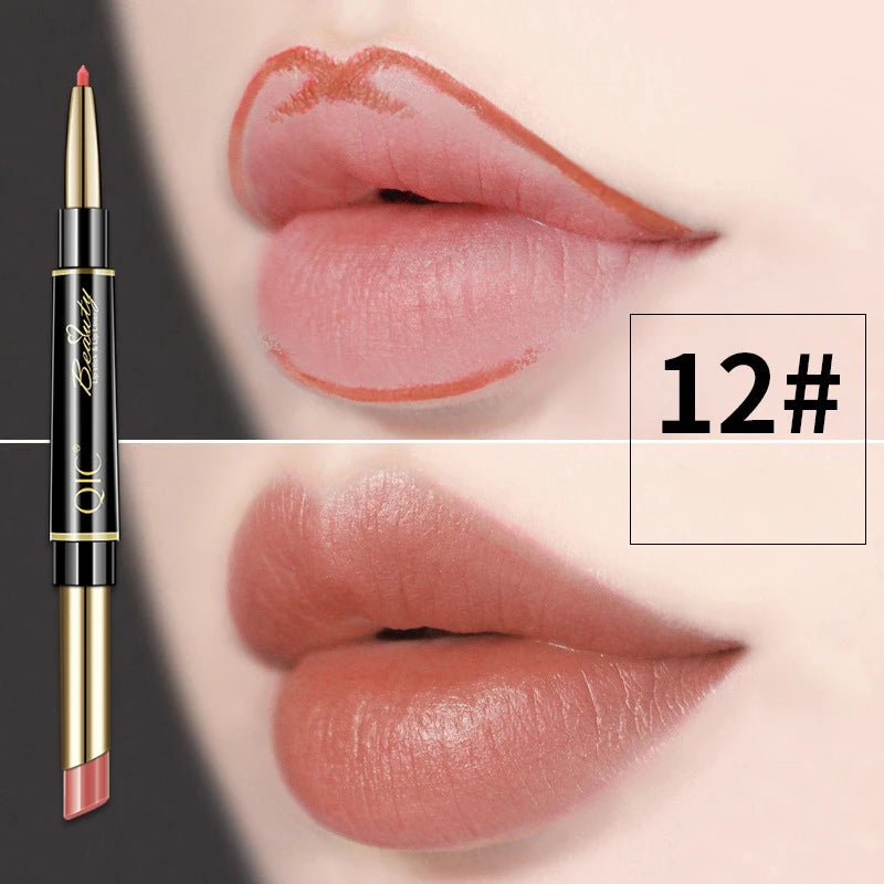 2 IN 1 Lip Liner Waterproof and Long Lasting