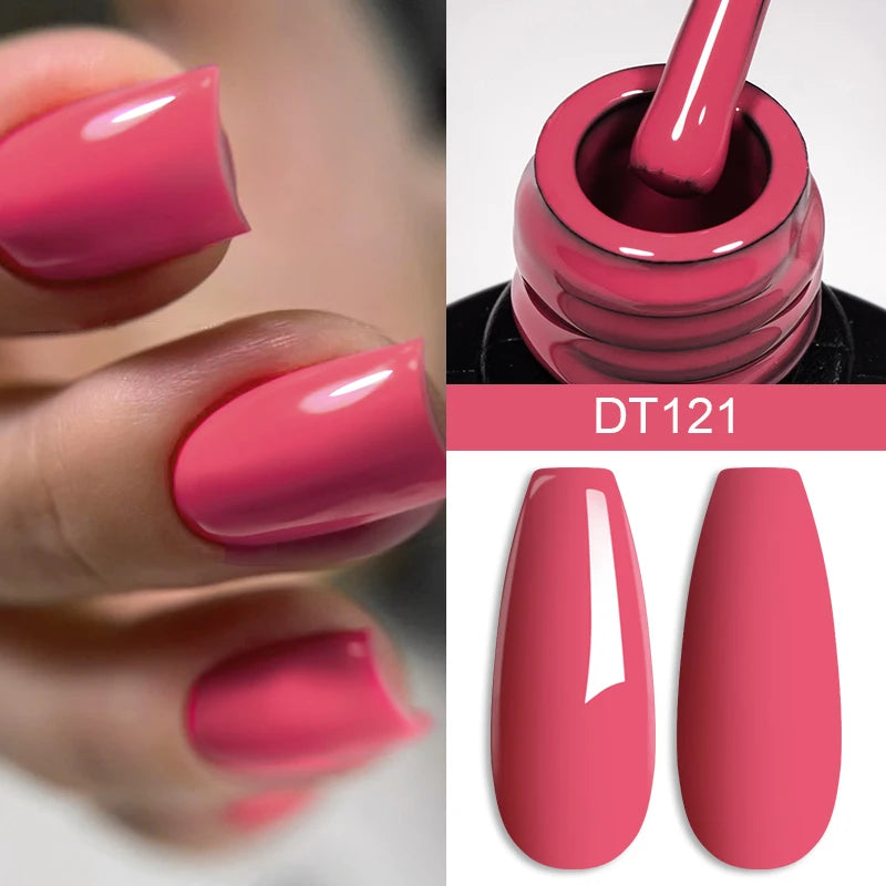 7ml Wine Red Gel Nail Polish Long-Lasting
