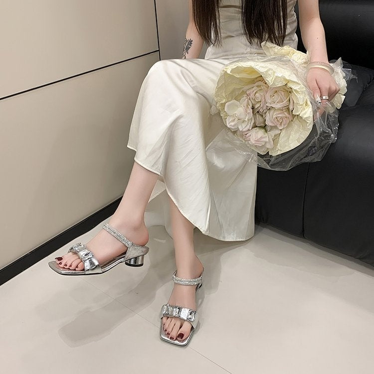 2026 Frühling Märchenhafte Kristall- & Strass-Sandalen für Damen