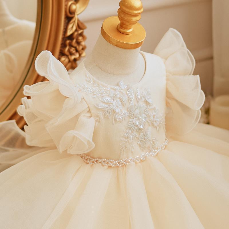 Winter Light Luxury Women's Flying Sleeves Birthday Dress
