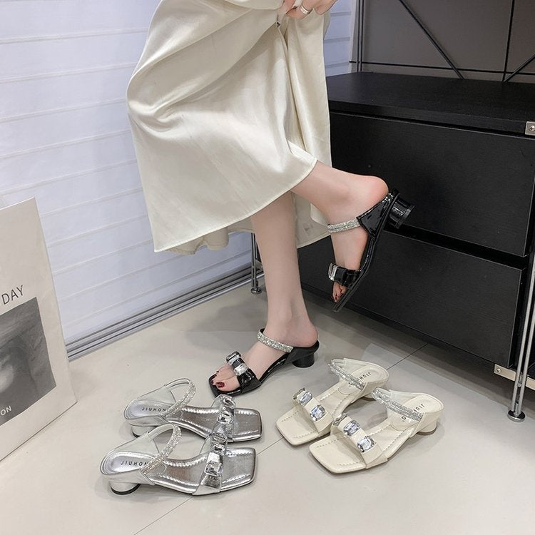 2026 Frühling Märchenhafte Kristall- & Strass-Sandalen für Damen